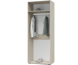 Шкаф 2-х дверный с зеркалом Челси, Кашемир