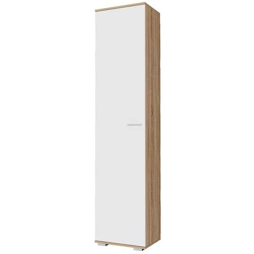 Пенал 500 Италия, Сонома/белый глянец 