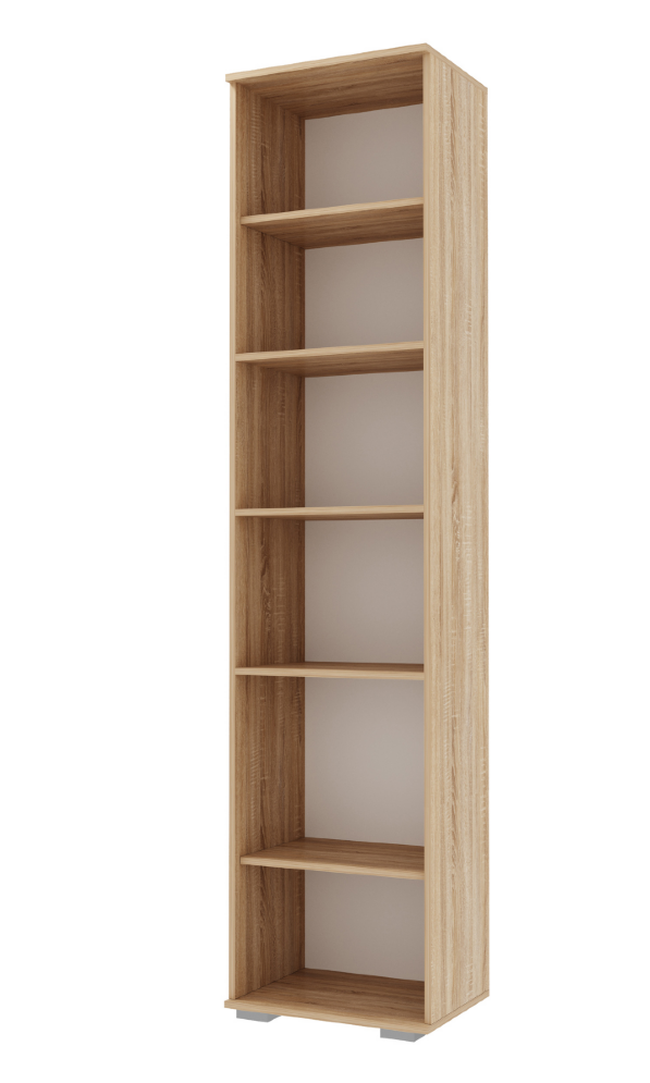 Пенал 500 Италия, Сонома/белый глянец 