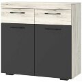 Тумба Соната ТС-900, Крафт белый - Антрацит 