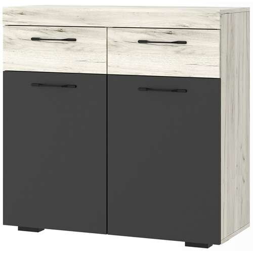 Тумба Соната ТС-900, Крафт белый - Антрацит 