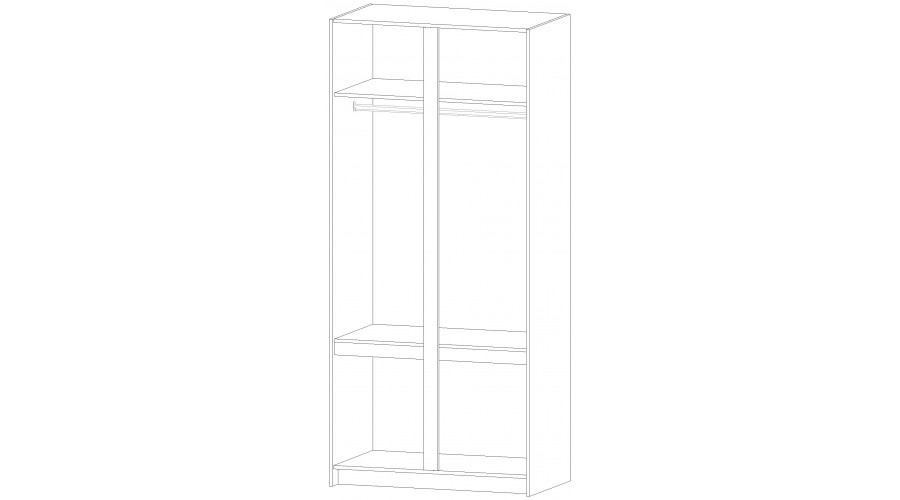 Шкаф ШК-01 Бостон, Анкор светлый 