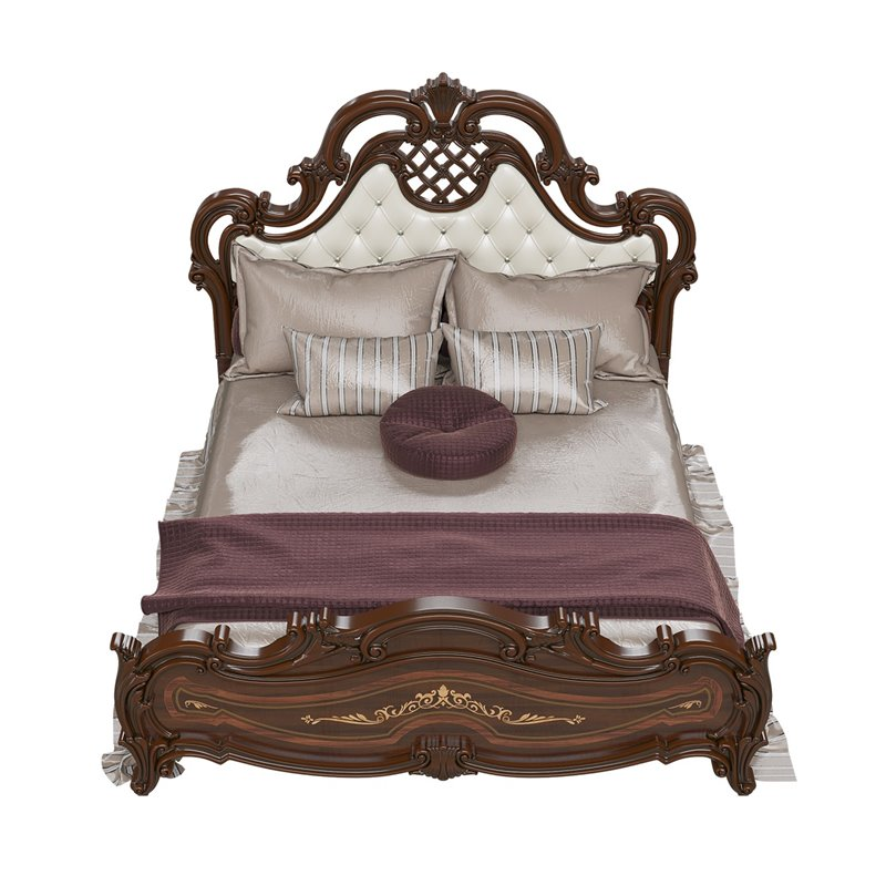 Кровать мягкое изголовье СГ-10 Грация, Орех 