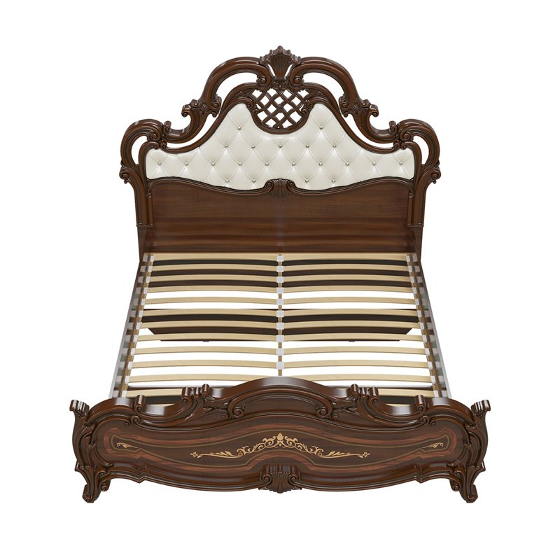 Кровать мягкое изголовье СГ-10 Грация, Орех 