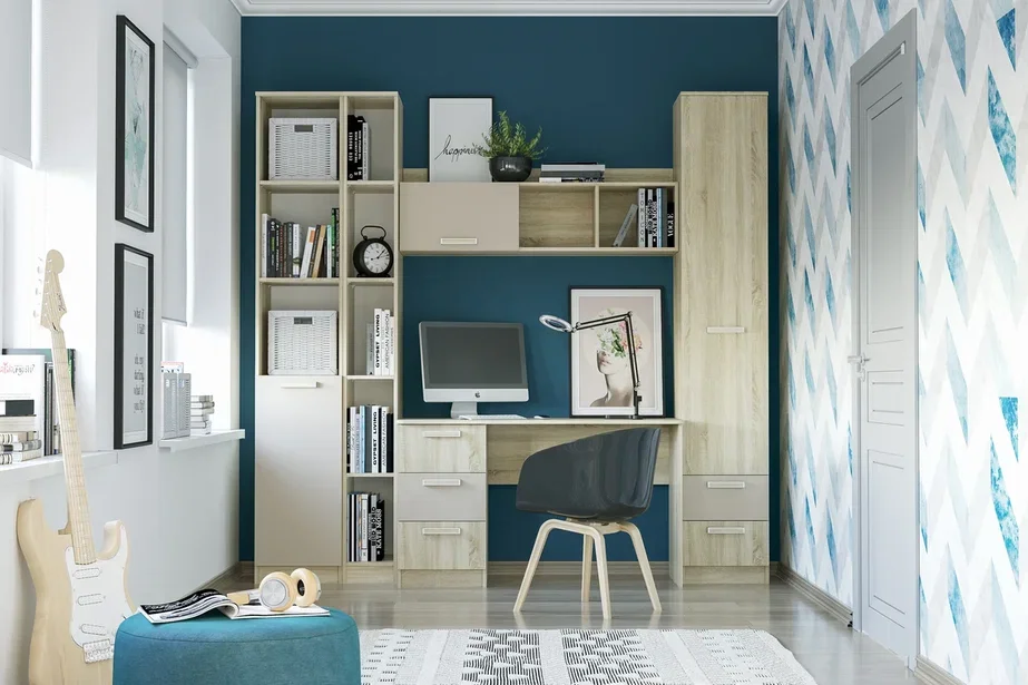 Шкаф для белья с ящиками Акварель НМ 013.01-02 М1  