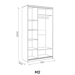 Шкаф-купе М2 Агата