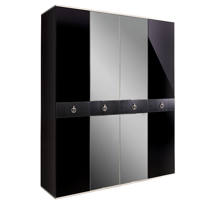 Шкаф 4 двери РМШ1/4(s) (с зеркалами) Rimini Solo 