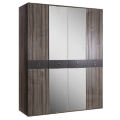 Шкаф 4 двери РМШ1/4(s) (с зеркалами) Rimini Solo 