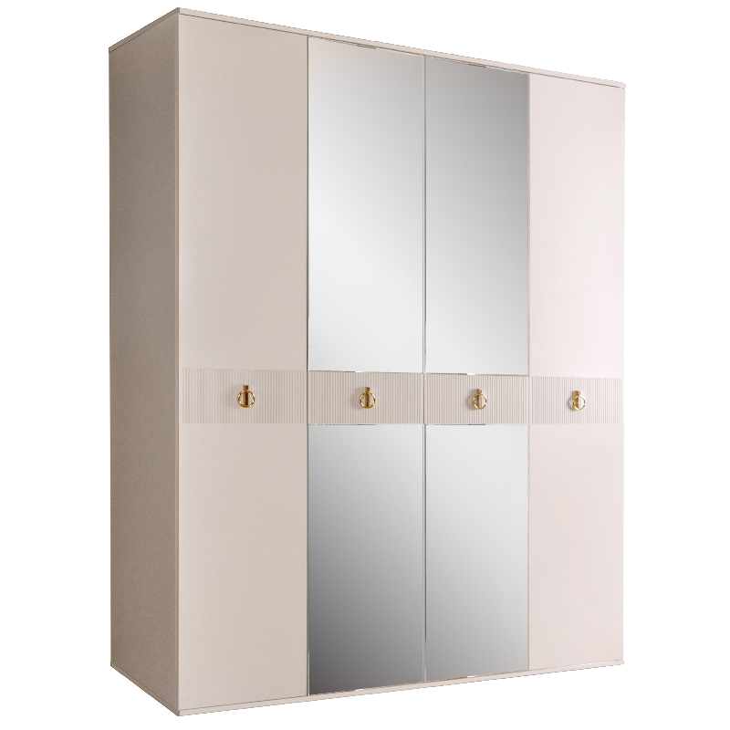 Шкаф 4 двери РМШ1/4(s) (с зеркалами) Rimini Solo 