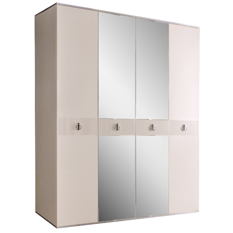 Шкаф 4 двери РМШ1/4(s) (с зеркалами) Rimini Solo 