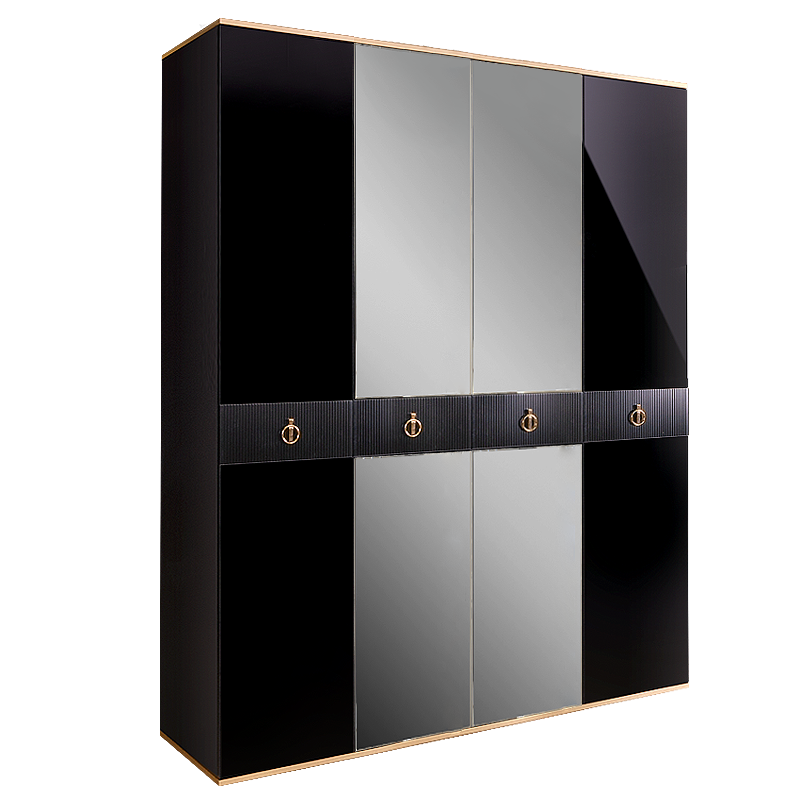Шкаф 4 двери РМШ1/4(s) (с зеркалами) Rimini Solo 