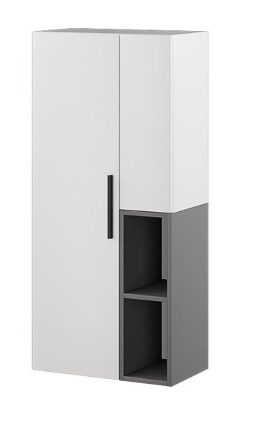 Шкаф-пенал настенный Альберо, графит 