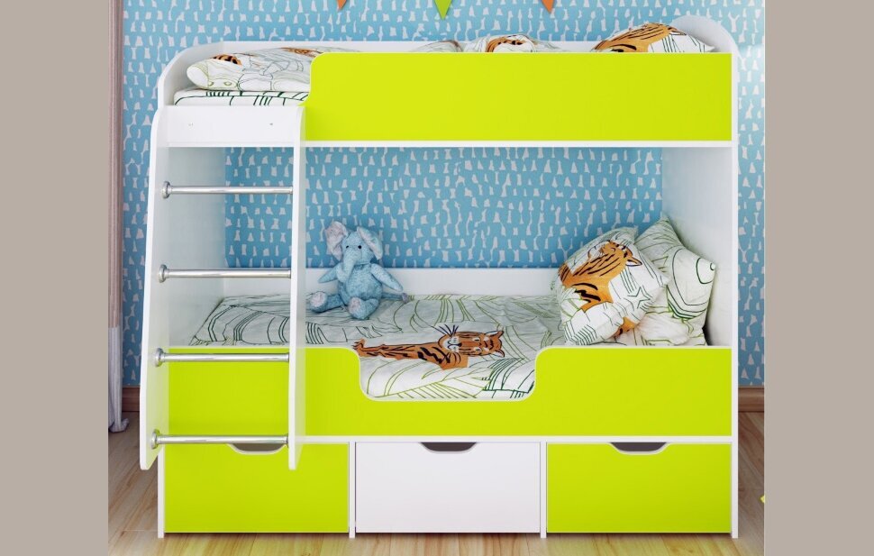 Кровать 2-х ярусная Малыш Двойняшка 