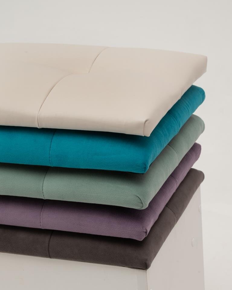 Тумба для обуви Лина, белый / бирюза 