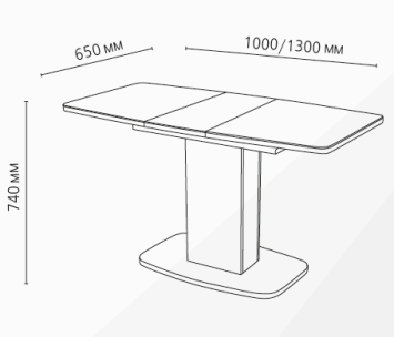 Стол обеденный раздвижной Токио 7