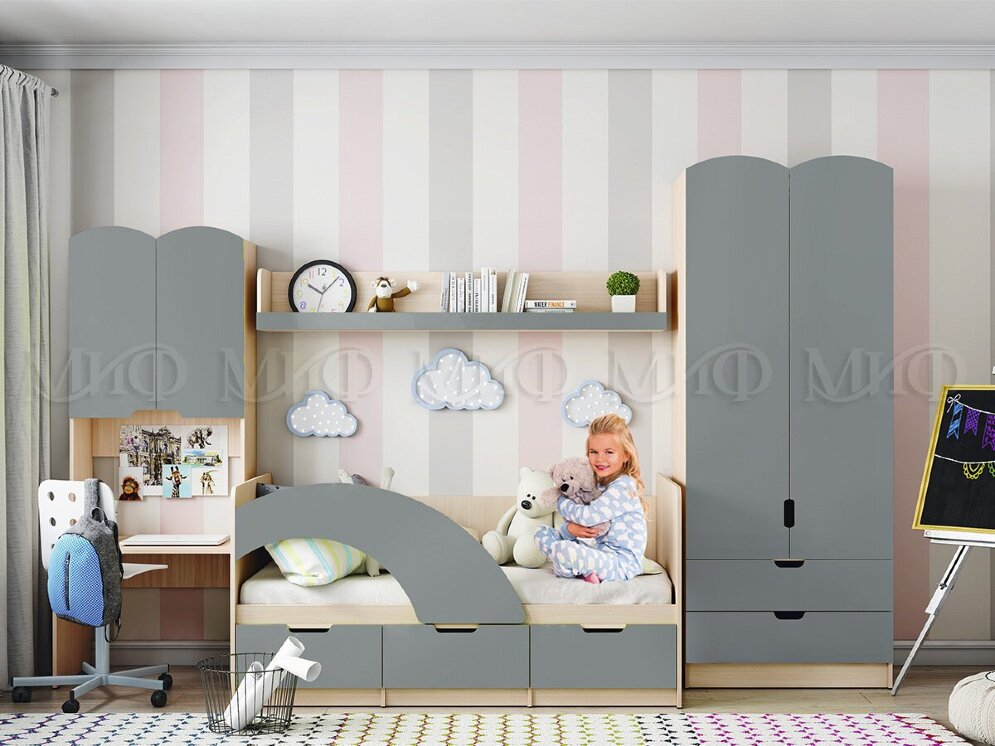 Кровать Юниор-3, бриз 