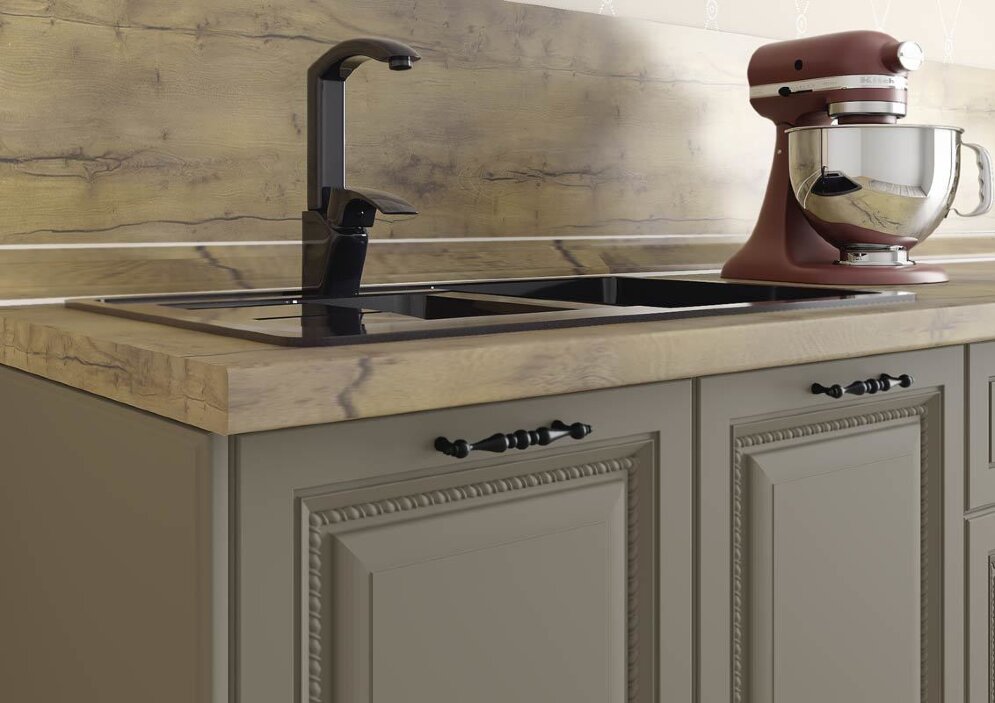 Модульная кухня Палермо (базальт) 