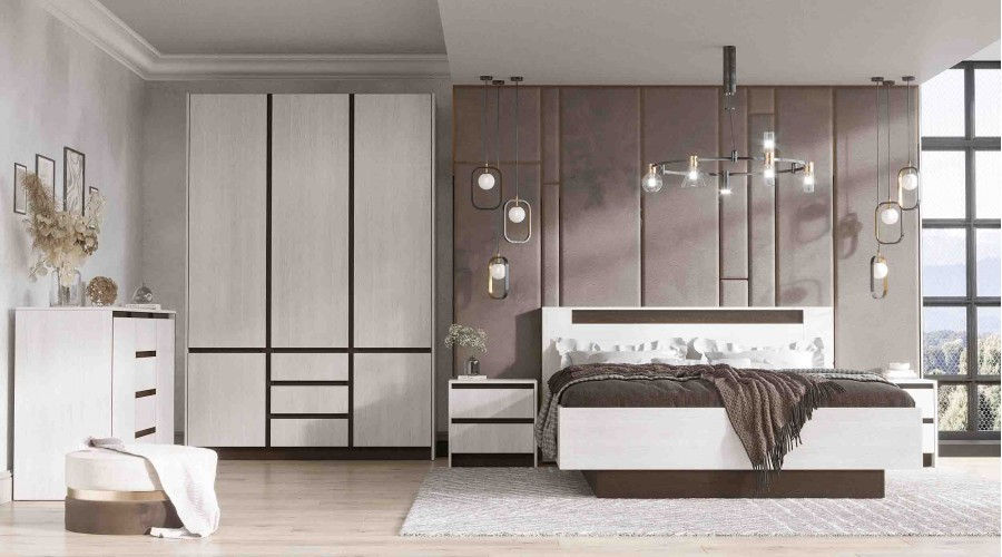 Шкаф 3-х створчатый Бостон, Анкор светлый 