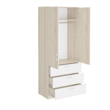 Шкаф гардеробный с 3 ящиками Салоу-900