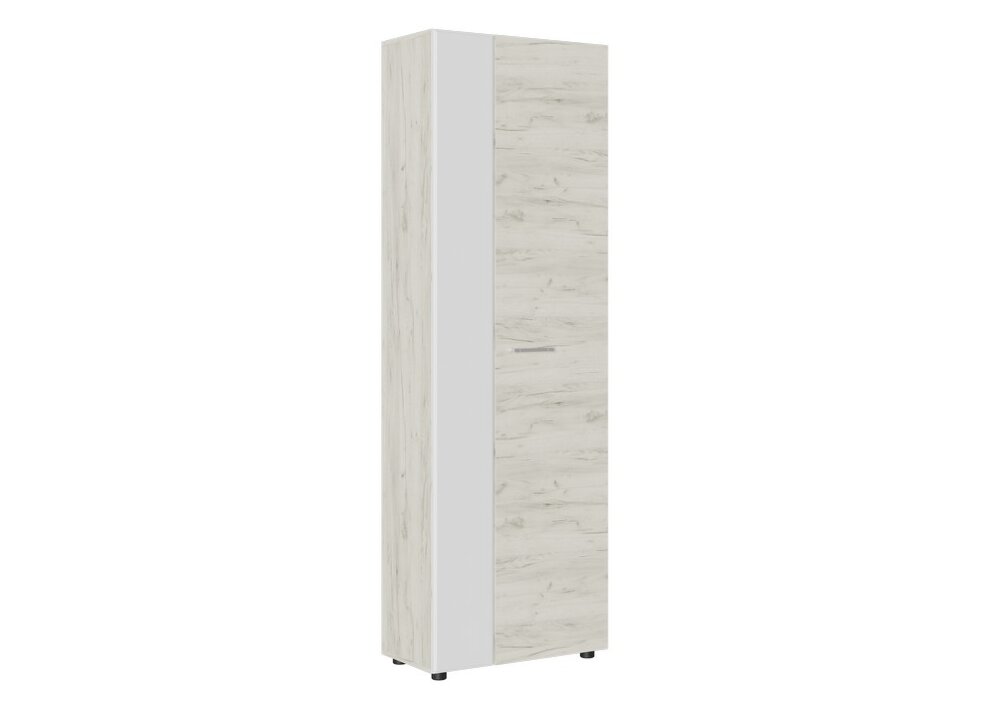 Шкаф с выдв. штангой ШК-001 Сафари, крафт белый 