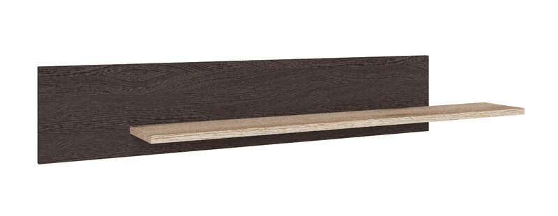 Полка навесная Плейона, венге/дуб делано 