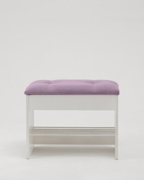 Тумба для обуви Лина, белый / синий