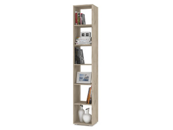 Стеллаж 2040 Оливия, Серый дуб/Белый