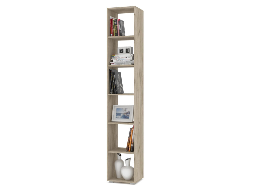 Стеллаж 2040 Оливия, Серый дуб/Белый 