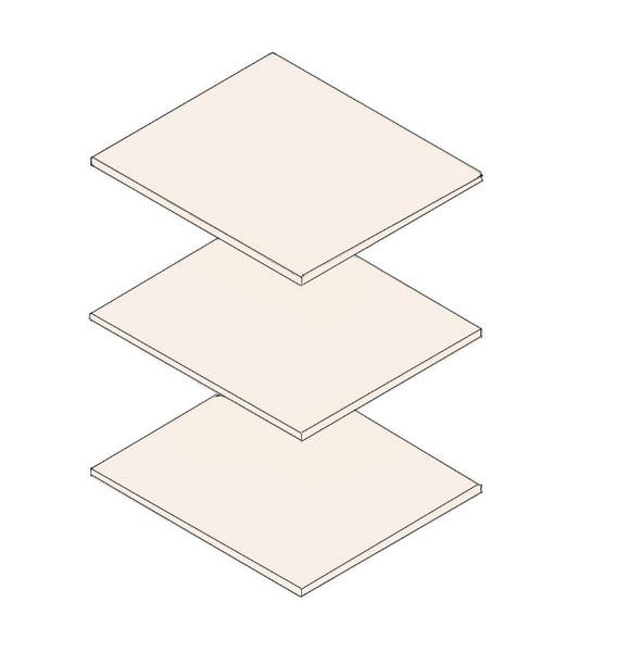 Комплект полок Нора, Персидский жемчуг/Вереск Ромено 