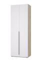 Шкаф 2-х дверный Х21 Харди, Дуб серый/Белый 