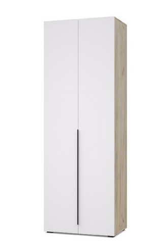 Шкаф 2-х дверный Х21 Харди, Дуб серый/Белый 