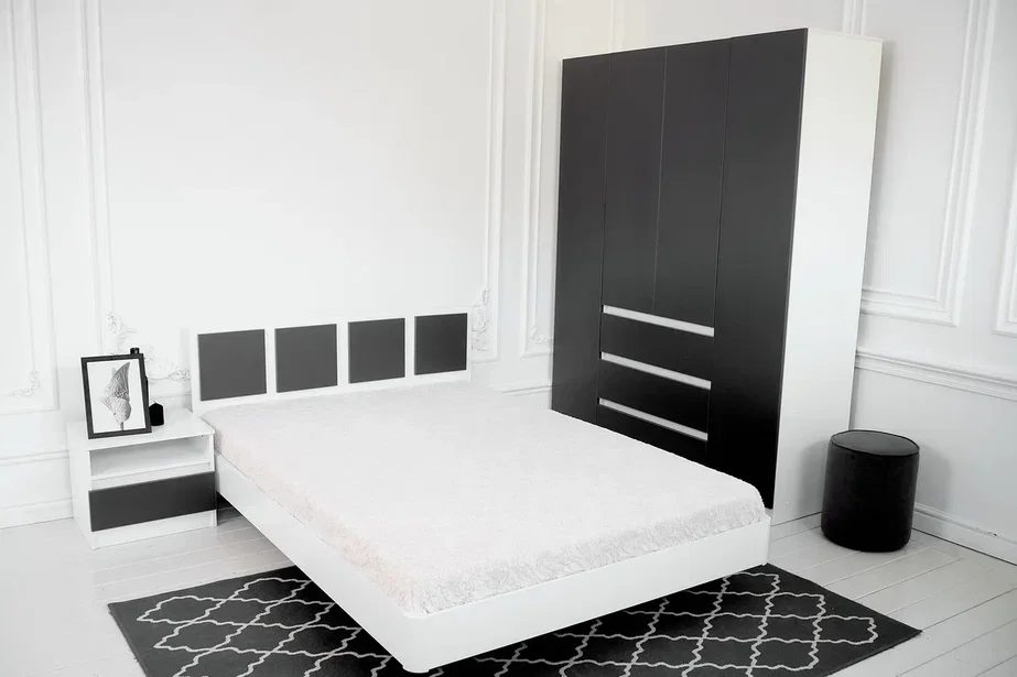 Комод 600 Парус, белый/Графит 