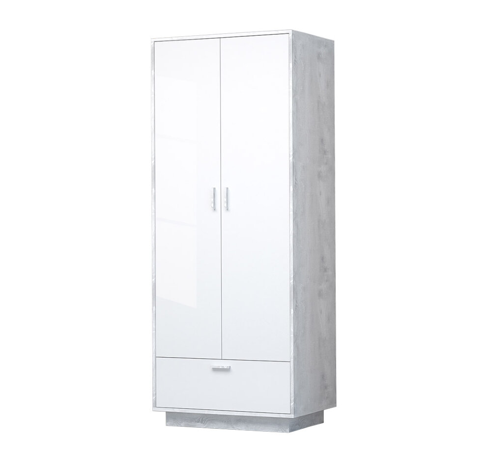 Шкаф с 2 дверями и 1 ящиком на цоколе Шк-1 ЭГО, бетон 