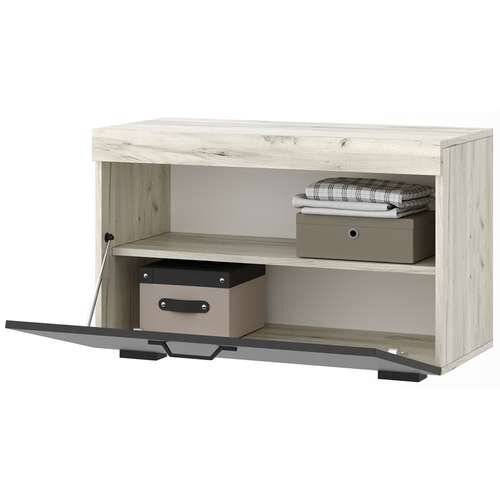 Обувница Соната ОС-800, Крафт белый - Антрацит 