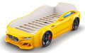 Кровать-машинка Dynamic Желтый (с подсветкой фар и объемным капотом) 
