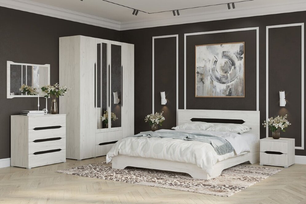 Шкаф 2-х створчатый Вега, Крафт белый 