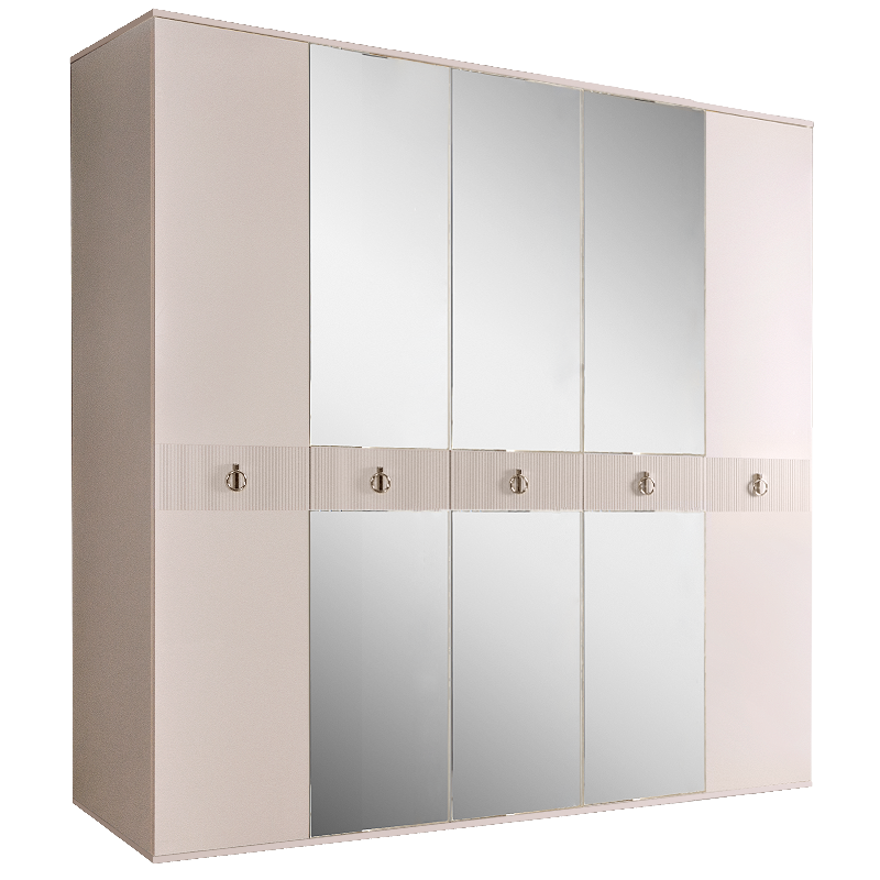 Шкаф 5 дверей РМШ1/5(s) (с зеркалом)  Rimini Solo 