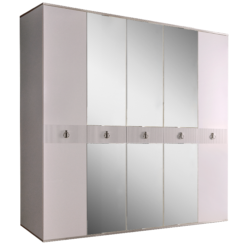 Шкаф 5 дверей РМШ1/5(s) (с зеркалом)  Rimini Solo 