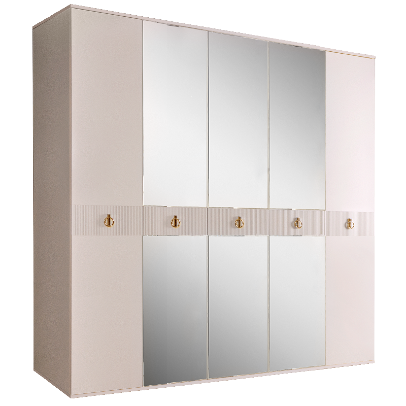 Шкаф 5 дверей РМШ1/5(s) (с зеркалом)  Rimini Solo 