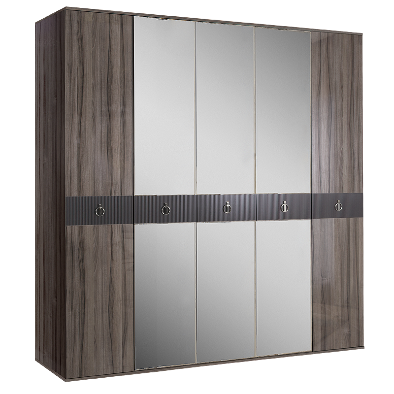 Шкаф 5 дверей РМШ1/5(s) (с зеркалом)  Rimini Solo 