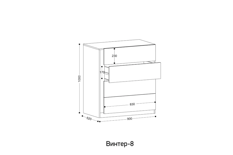 Комод Винтер 