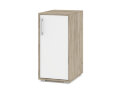 Тумба с дверью Оливия, Серый дуб/Белый 