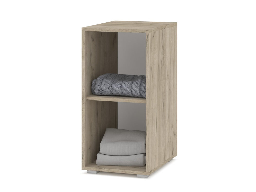 Тумба с дверью Оливия, Серый дуб/Белый 