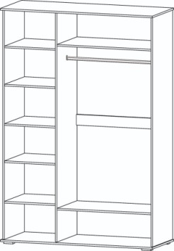 Шкаф 1500 мм 3-х створчатый Марракеш