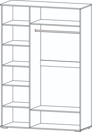 Шкаф 1500 мм 3-х створчатый Марракеш 