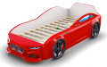Кровать-машинка Dynamic Красный (с подсветкой фар и объемным капотом) 