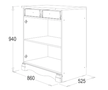 Комод 1 Ольга 1Н