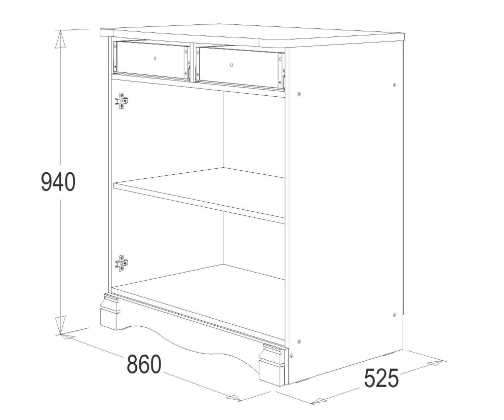 Комод 1 Ольга 1Н 