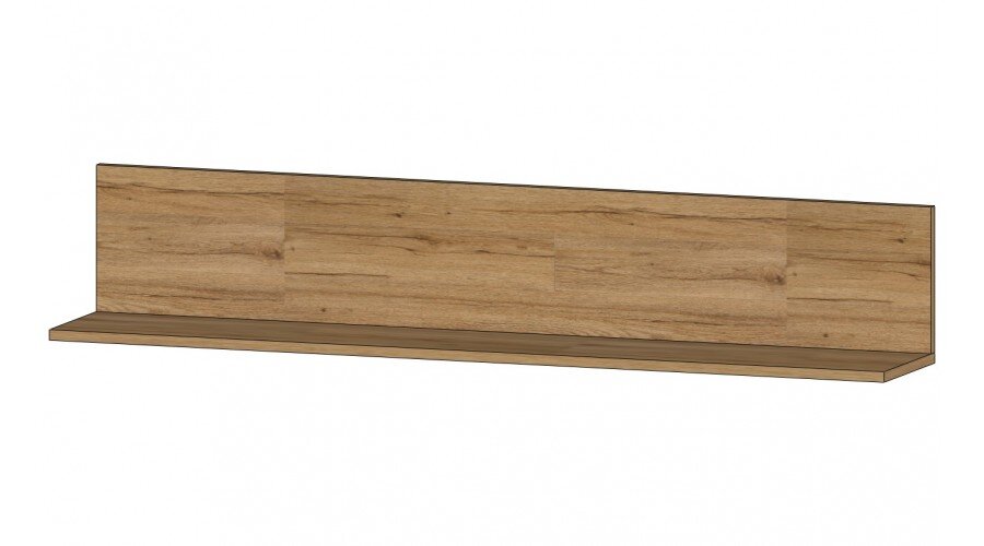 Полка ПЛ-01 Даллас, Цемент темный/дуб вотан 