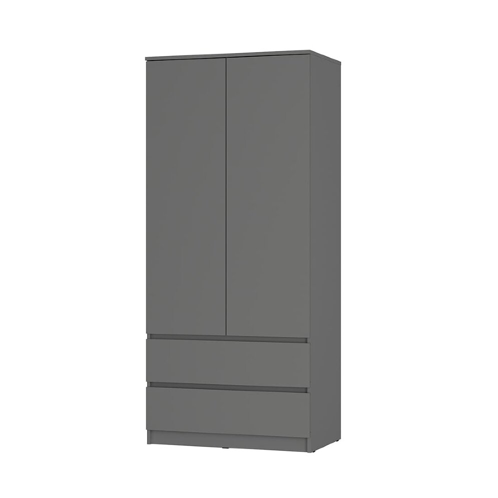 Шкаф 2-х створчатый Симпл, Графит 